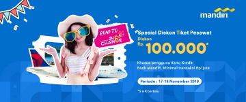 Diskon 100Ribu dengan Kartu Kredit Bank Mandiri